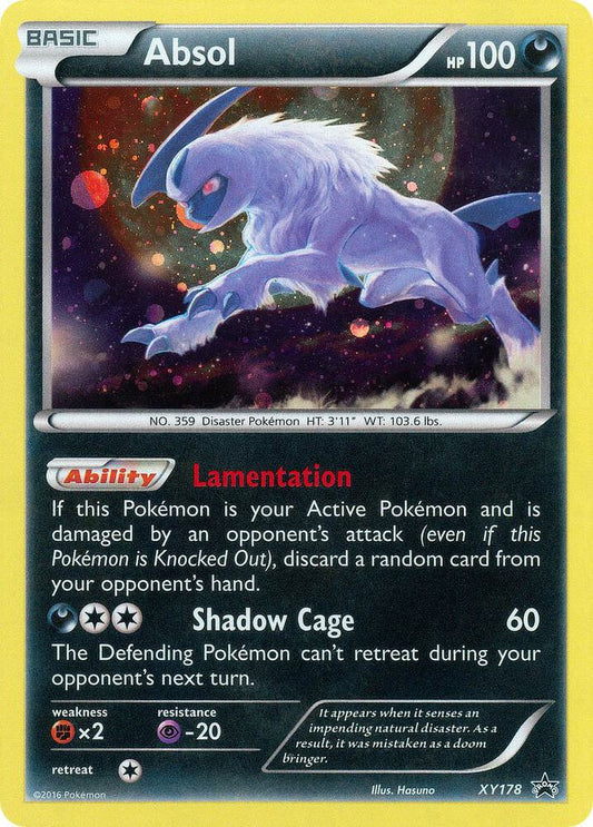 Pokemon Absol XY178 XY Black Star Promos