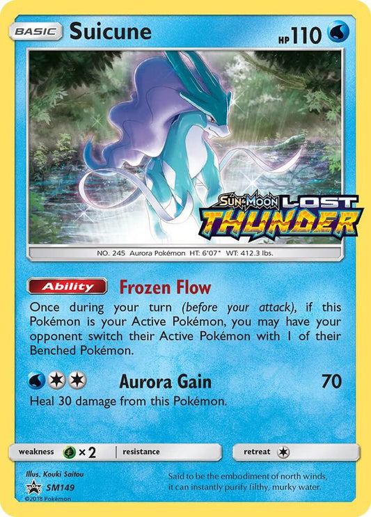 Pokemon Suicune SM149 SM Black Star Promos