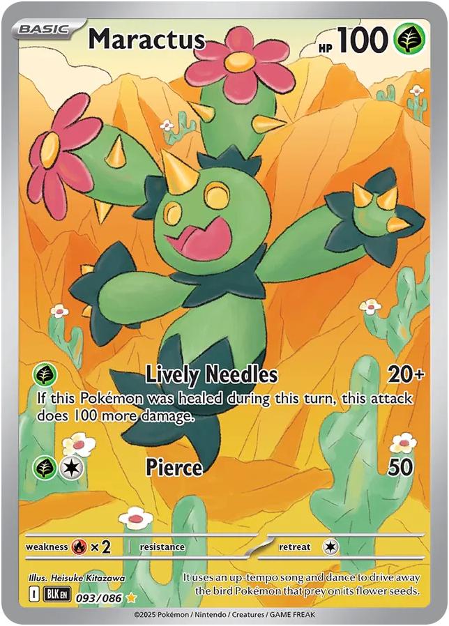 Pokemon Maractus 93/86 Black Bolt