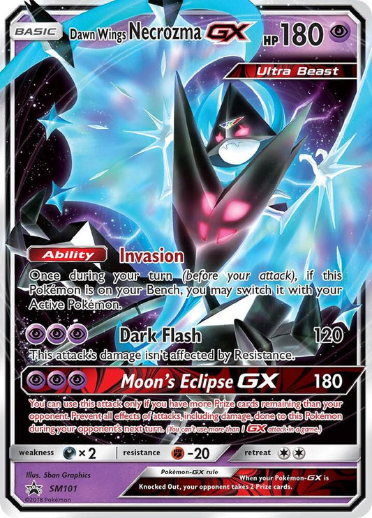 Pokemon Dawn Wings Necrozma GX SM101 SM Black Star Promos