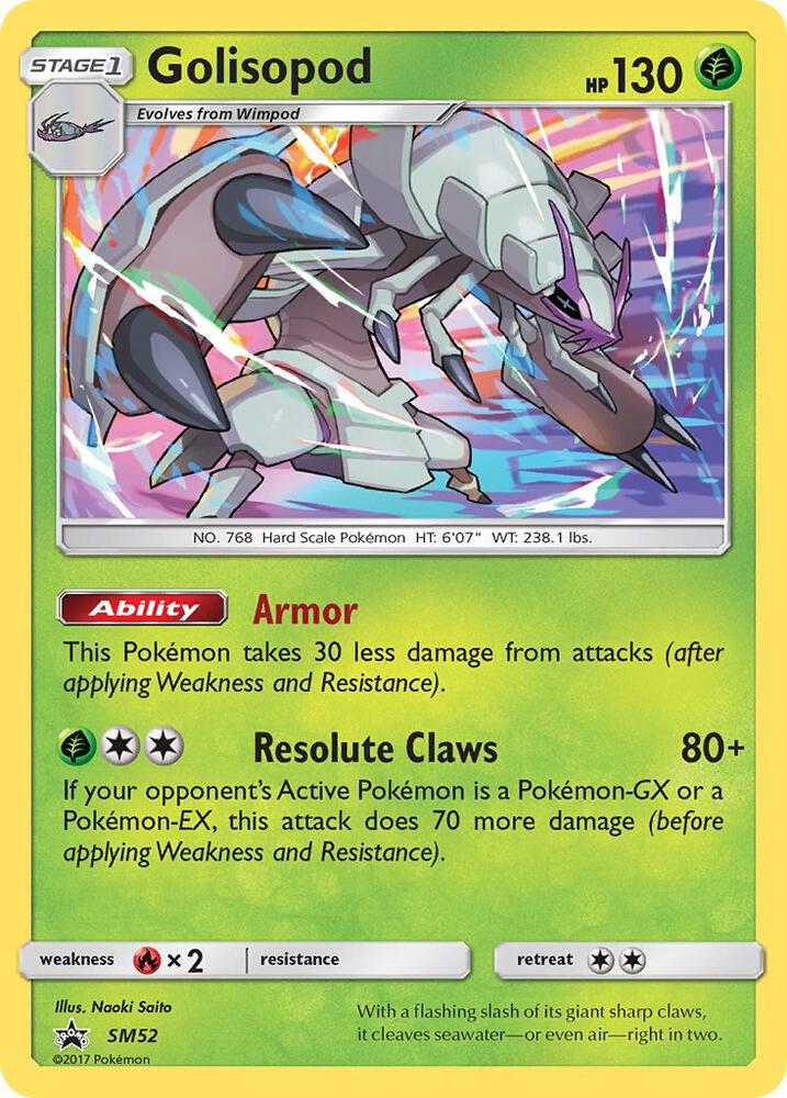 Pokemon Golisopod SM52 SM Black Star Promos