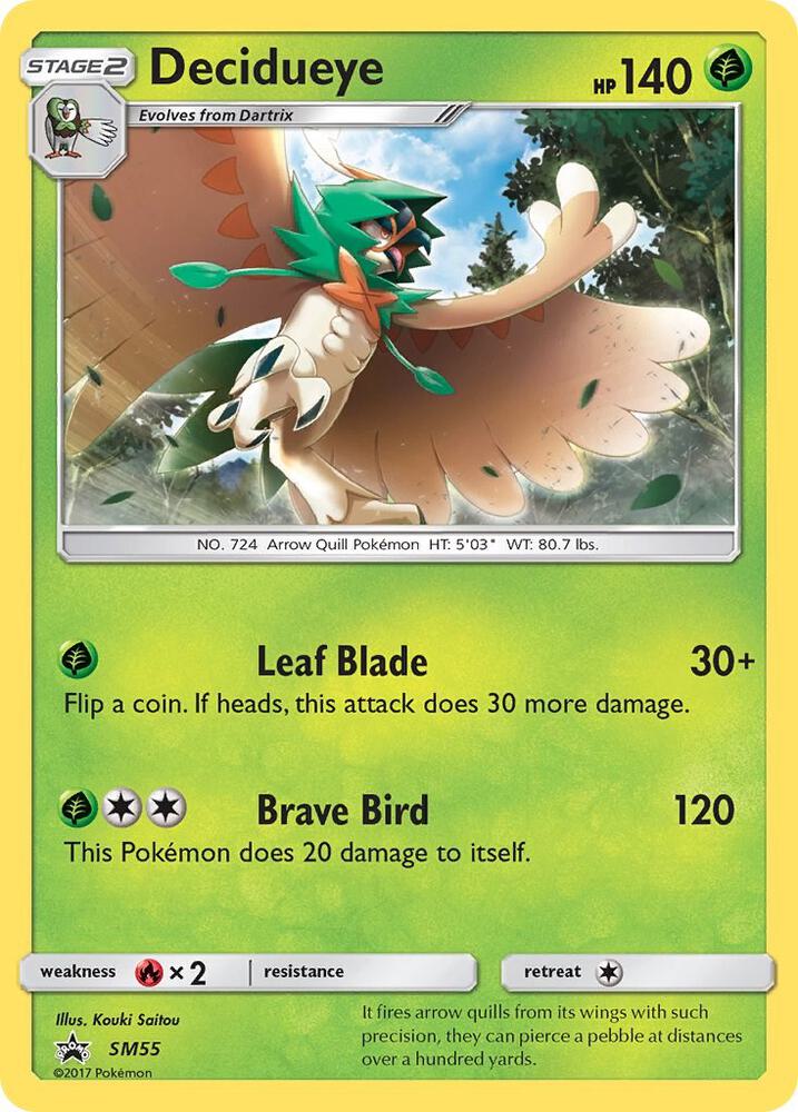 Pokemon Decidueye SM55 SM Black Star Promos