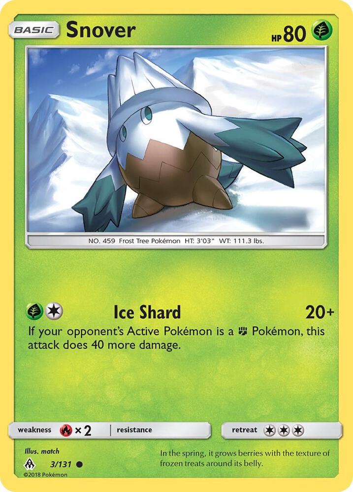 Pokemon Snover 3/131 Forbidden Light