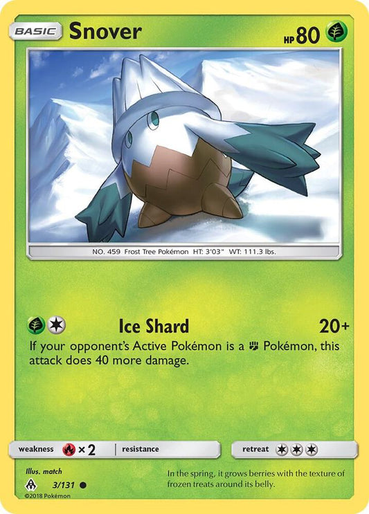 Pokemon Snover 3/131 Forbidden Light