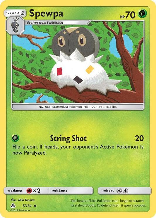 Pokemon Spewpa 7/131 Forbidden Light