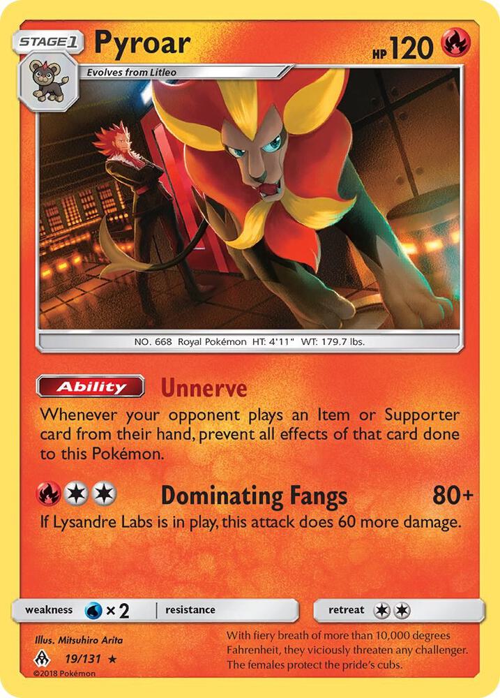 Pokemon Pyroar 19/131 Forbidden Light