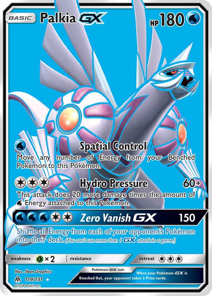 Pokemon Palkia GX 119/131 Forbidden Light