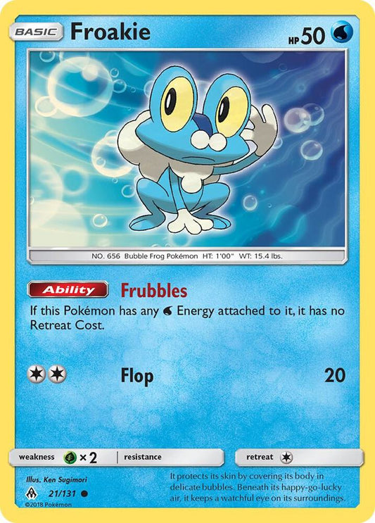 Pokemon Froakie 21/131 Forbidden Light