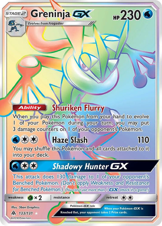 Pokemon Greninja GX 133/131 Forbidden Light