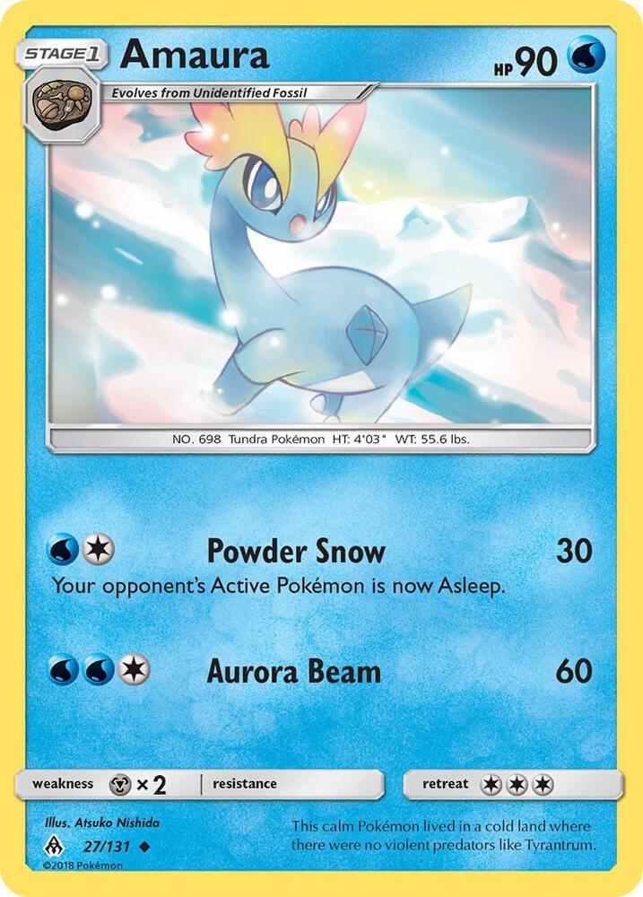 Pokemon Amaura 27/131 Forbidden Light