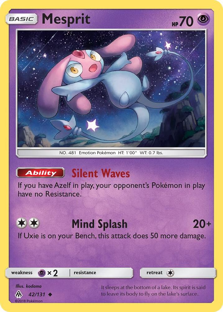 Pokemon Mesprit 42/131 Forbidden Light