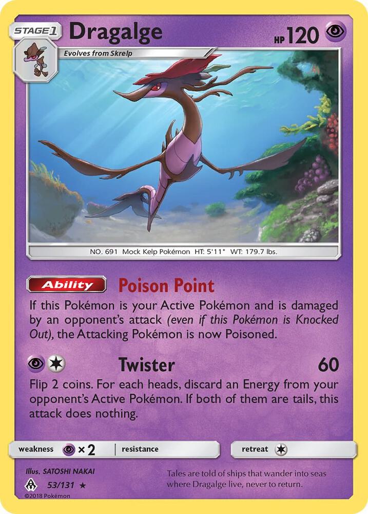 Pokemon Dragalge 53/131 Forbidden Light