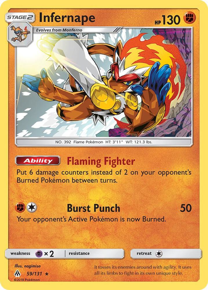 Pokemon Infernape 59/131 Forbidden Light