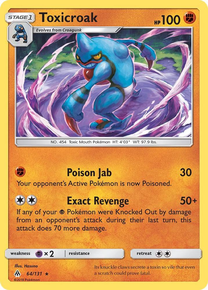 Pokemon Toxicroak 64/131 Forbidden Light