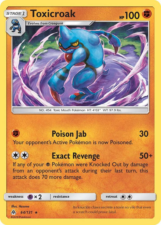 Pokemon Toxicroak 64/131 Forbidden Light