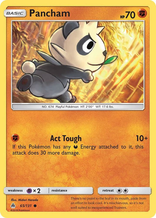 Pokemon Pancham 65/131 Forbidden Light