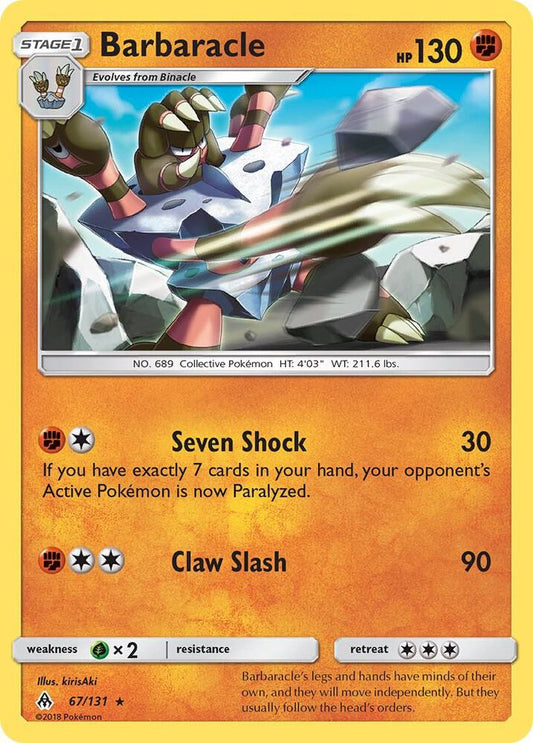 Pokemon Barbaracle 67/131 Forbidden Light