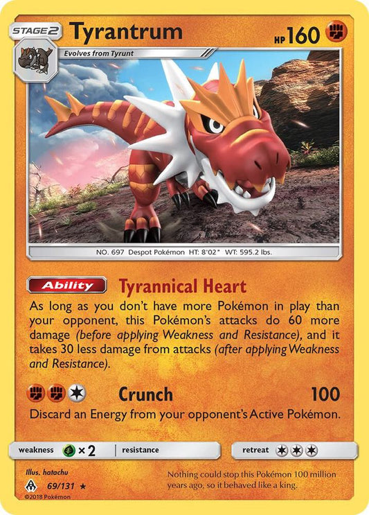 Pokemon Tyrantrum 69/131 Forbidden Light
