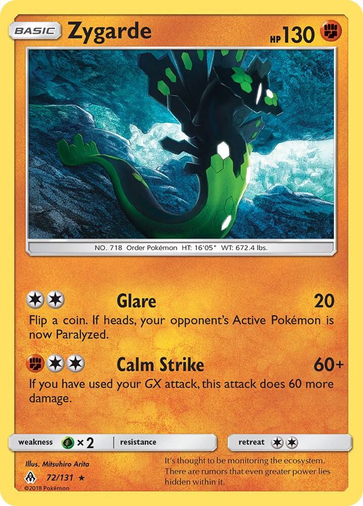 Pokemon Zygarde 72/131 Forbidden Light