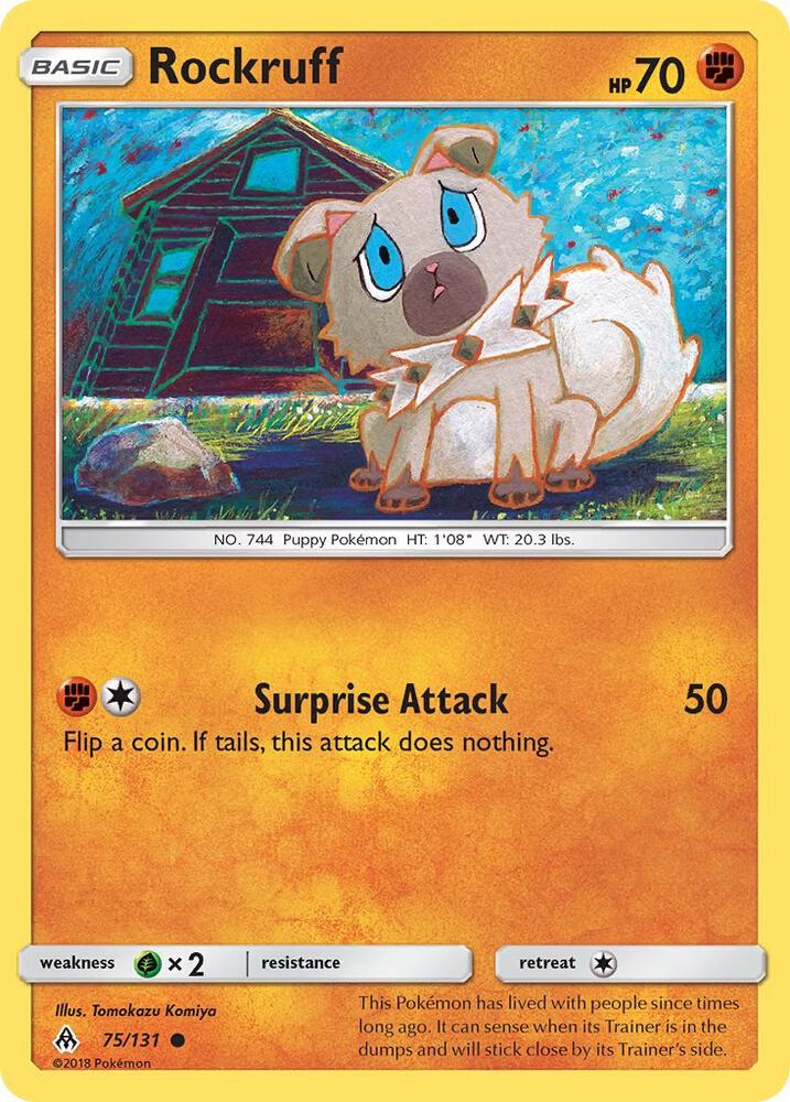 Pokemon Rockruff 75/131 Forbidden Light
