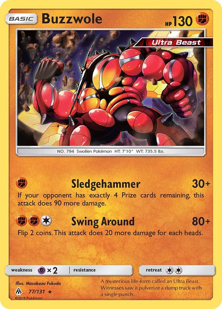 Pokemon Buzzwole 77/131 Forbidden Light