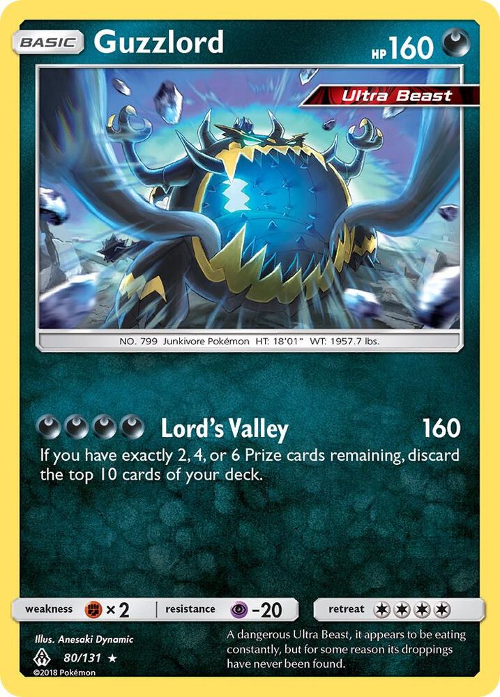 Pokemon Guzzlord 80/131 Forbidden Light