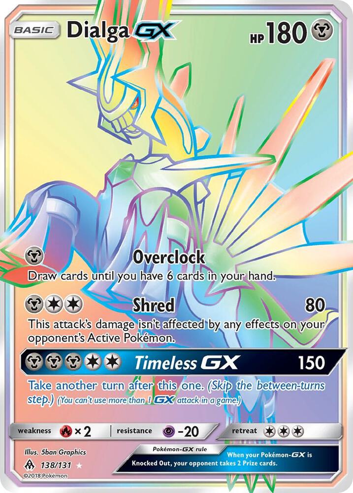Pokemon Dialga GX 138/131 Forbidden Light