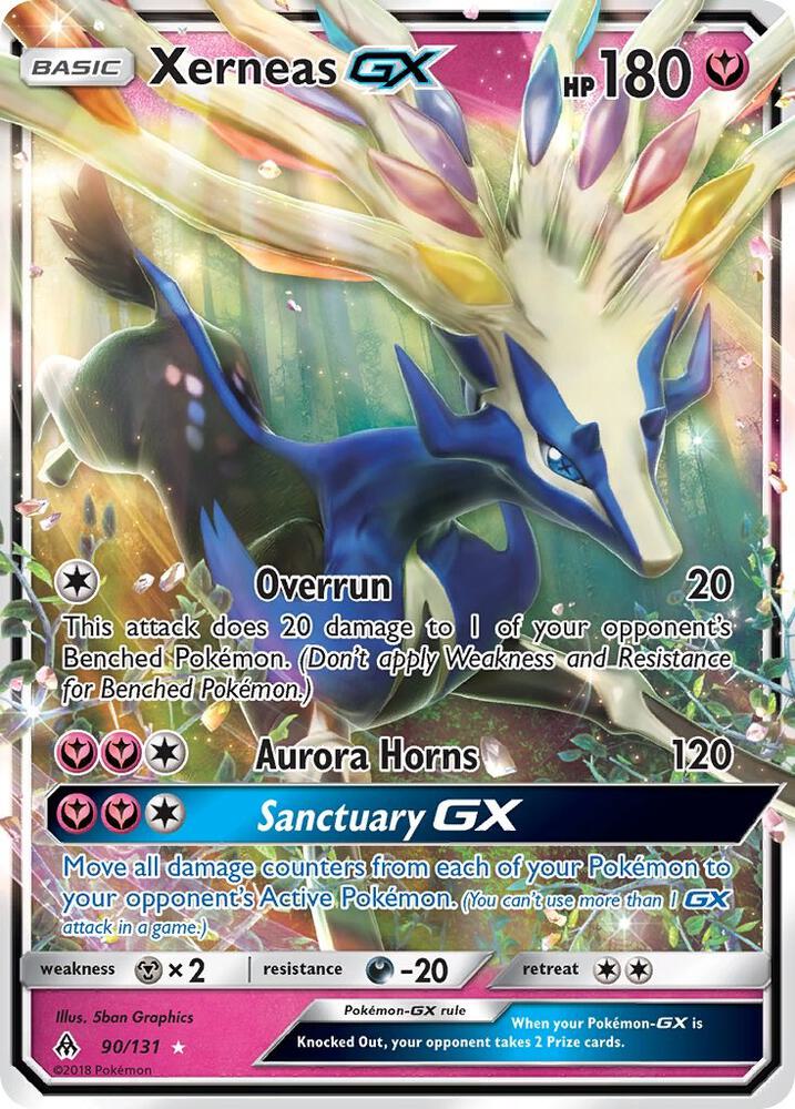 Pokemon Xerneas GX 90/131 Forbidden Light
