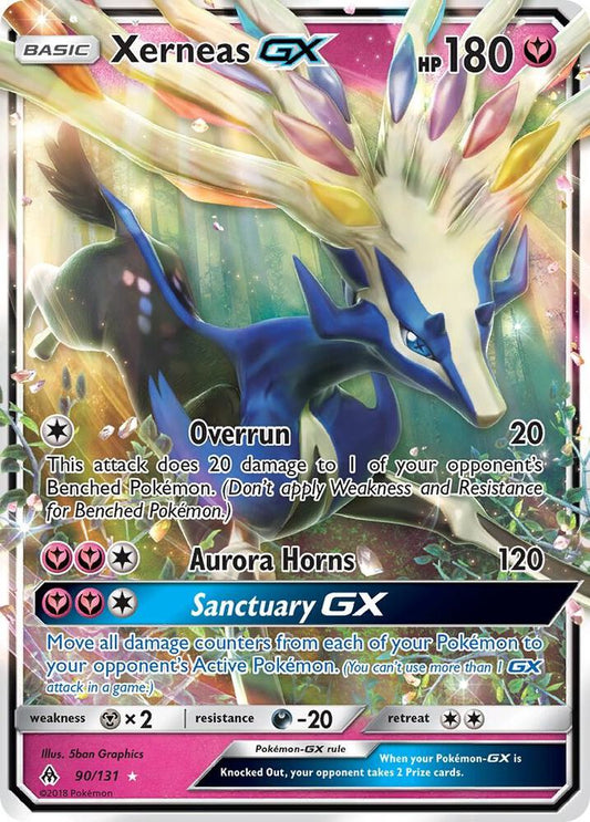 Pokemon Xerneas GX 90/131 Forbidden Light