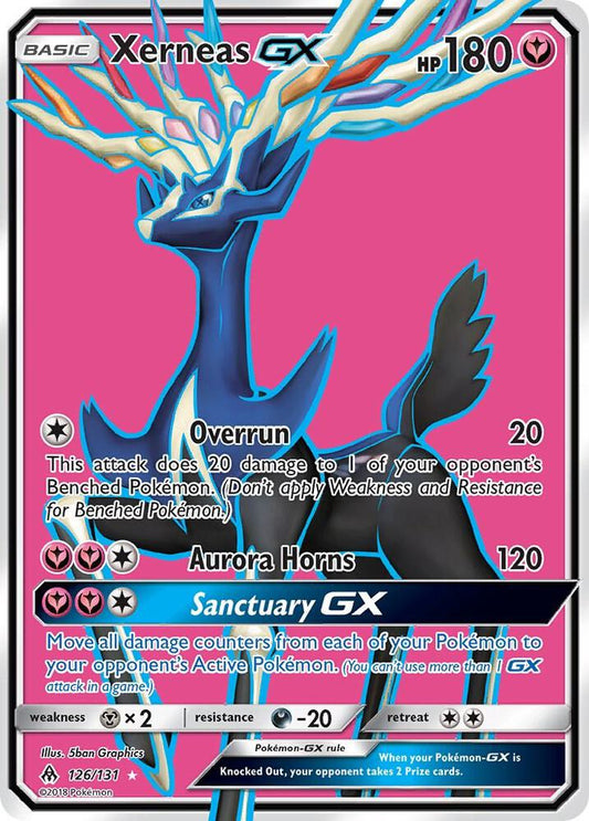 Pokemon Xerneas GX 126/131 Forbidden Light