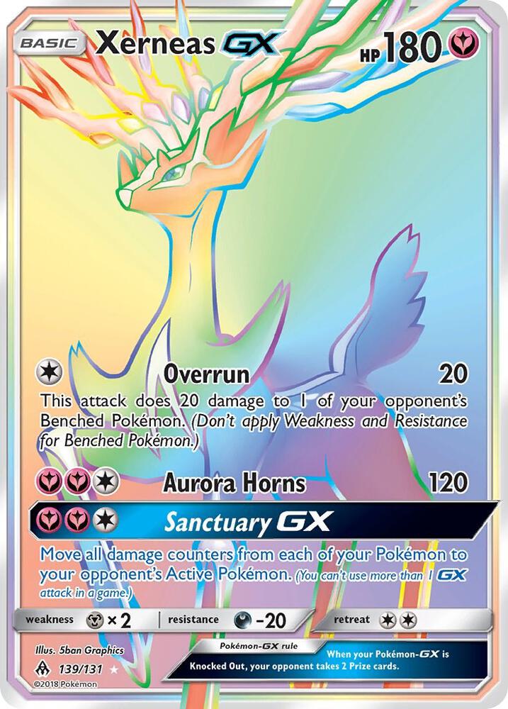 Pokemon Xerneas GX 139/131 Forbidden Light