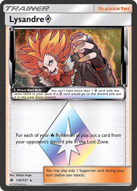 Pokemon Lysandre Prism Star 110/131 Forbidden Light