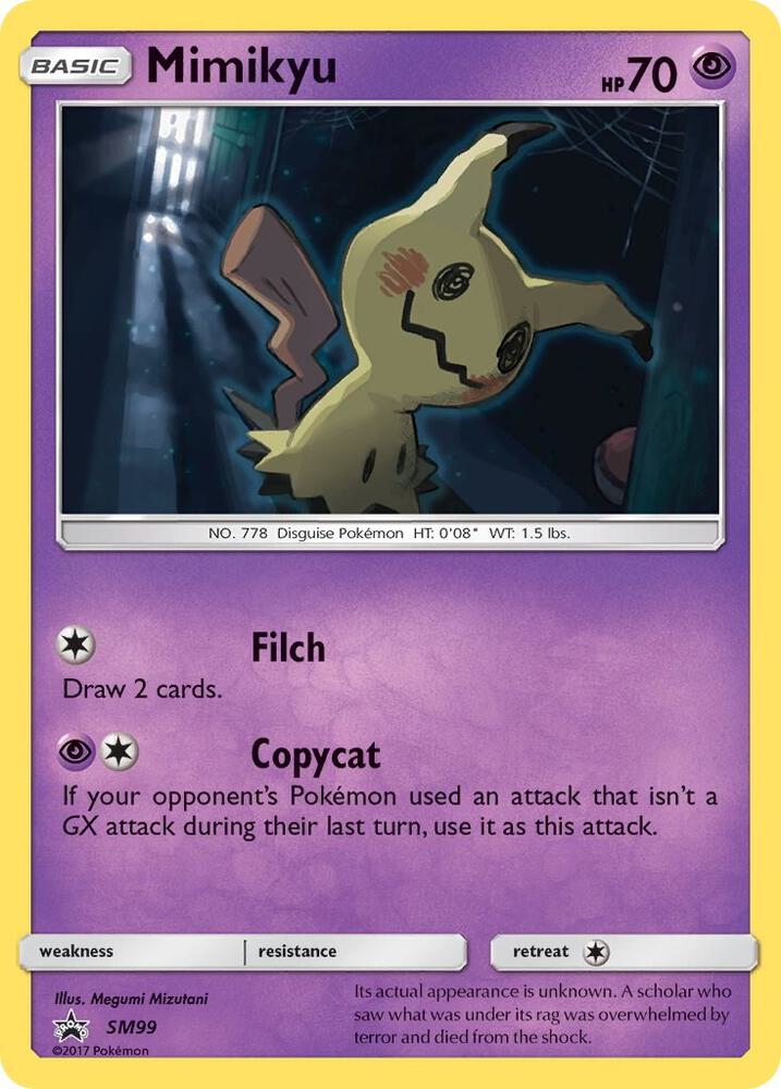 Pokemon Mimikyu SM99 SM Black Star Promos