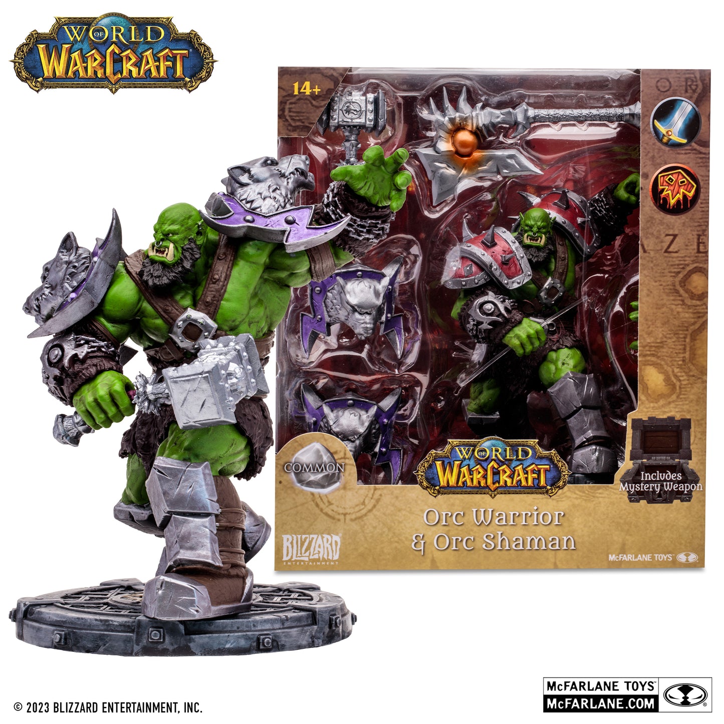 McFarlane Toys World of Warcraft Orc Warrior & Orc Shaman (Common) Statue