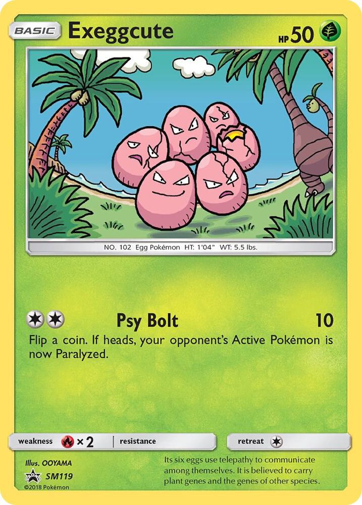 Pokemon Exeggcute SM119 SM Black Star Promos