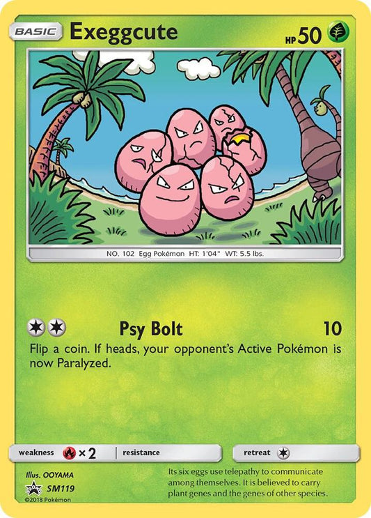 Pokemon Exeggcute SM119 SM Black Star Promos