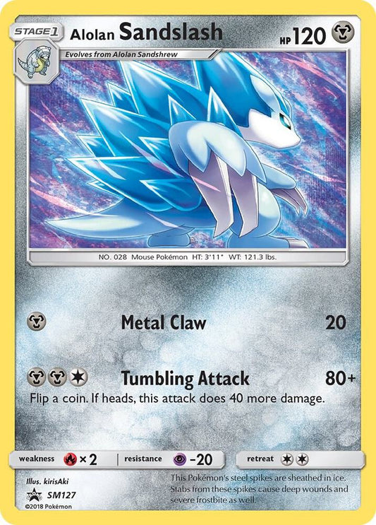 Pokemon Alolan Sandslash SM127 SM Black Star Promos