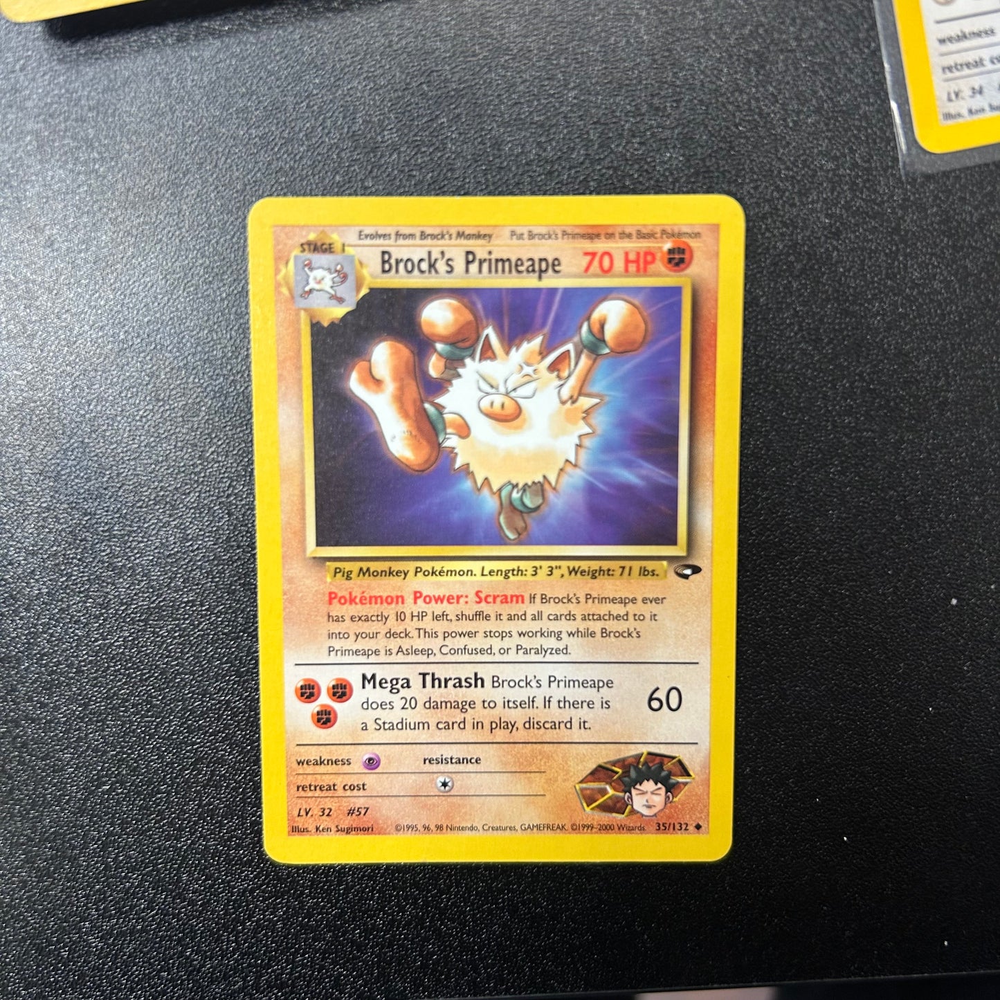 Pokemon TCG Brock's Primeape 35/132 Gym Challenge
