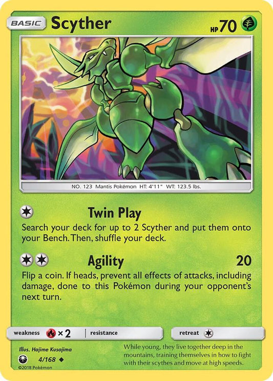 Pokemon Scyther 4/168 Celestial Storm