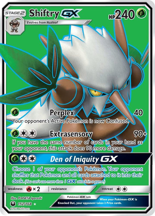 Pokemon Shiftry GX 152/168 Celestial Storm