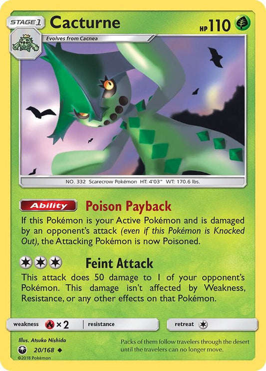 Pokemon Cacturne 20/168 Celestial Storm