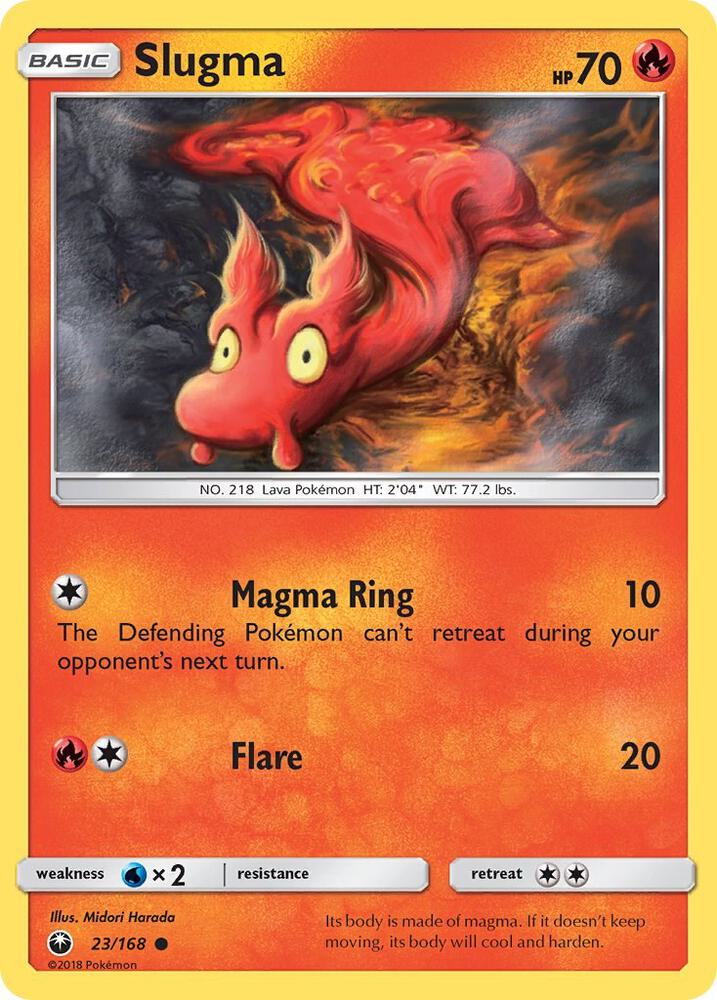 Pokemon Slugma 23/168 Celestial Storm