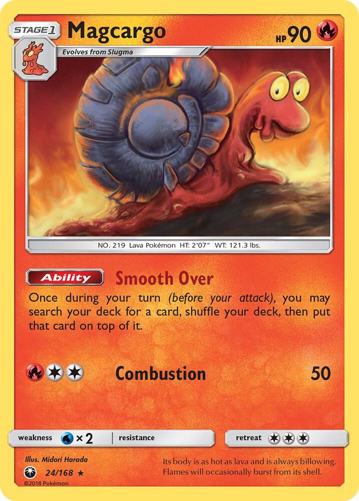 Pokemon Magcargo 24/168 Celestial Storm