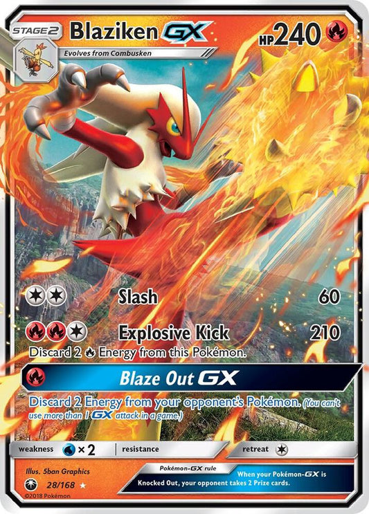 Pokemon Blaziken GX 28/168 Celestial Storm