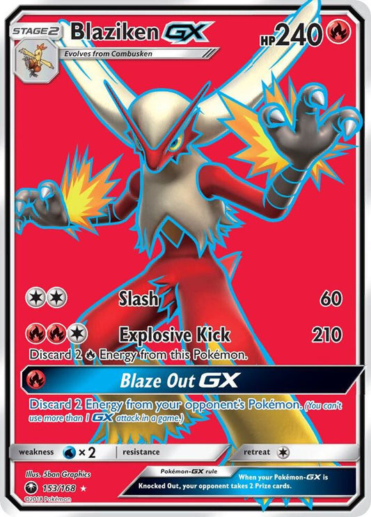 Pokemon Blaziken GX 153/168 Celestial Storm