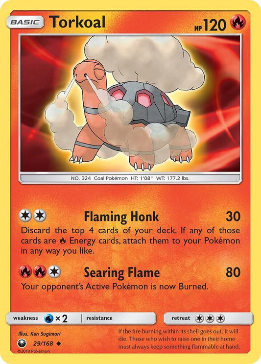 Pokemon Torkoal 29/168 Celestial Storm