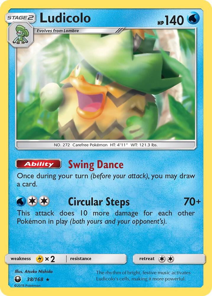 Pokemon Ludicolo 38/168 Celestial Storm