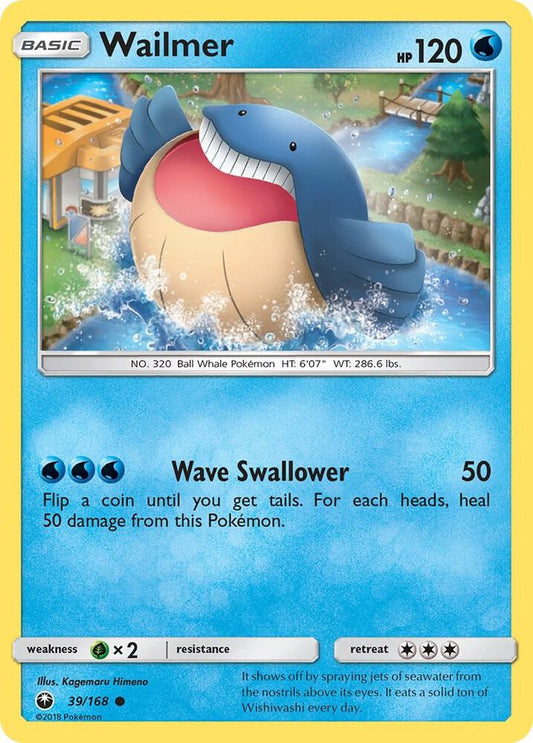 Pokemon Wailmer 39/168 Celestial Storm