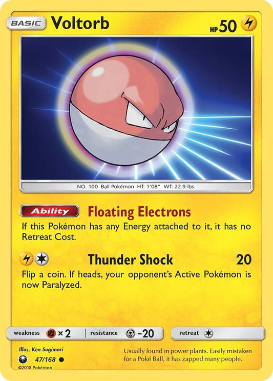 Pokemon Voltorb 47/168 Celestial Storm