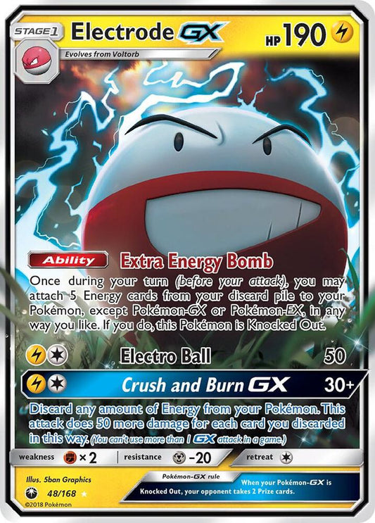 Pokemon Electrode GX 48/168 Celestial Storm